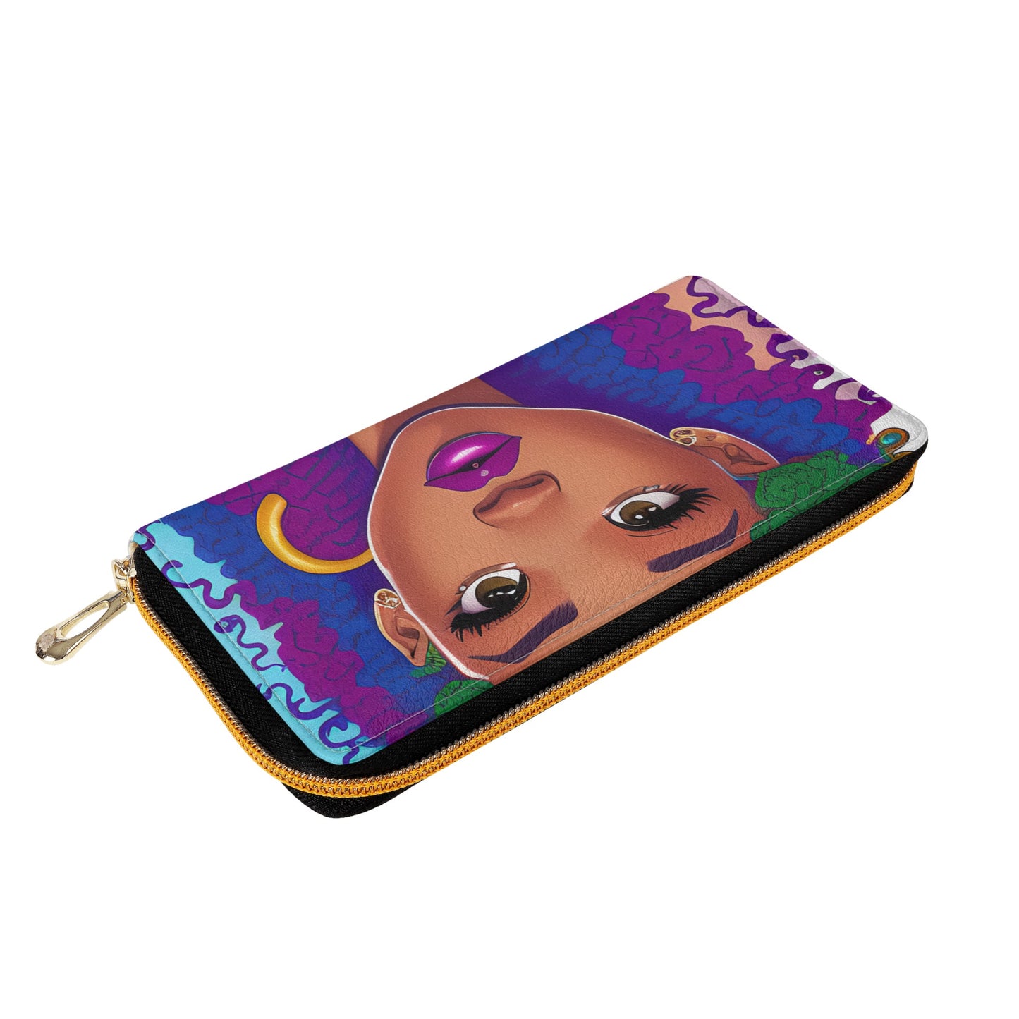 Beautiful Black Woman Caricature Wallet