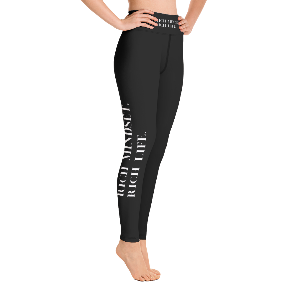 rich Mindset, rich Life Yoga Leggings