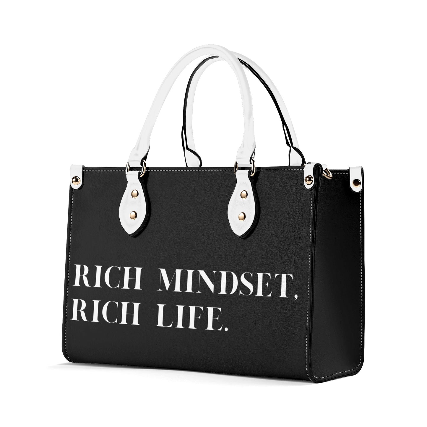 Rich Mindset. Rich Life. Zipper Tote