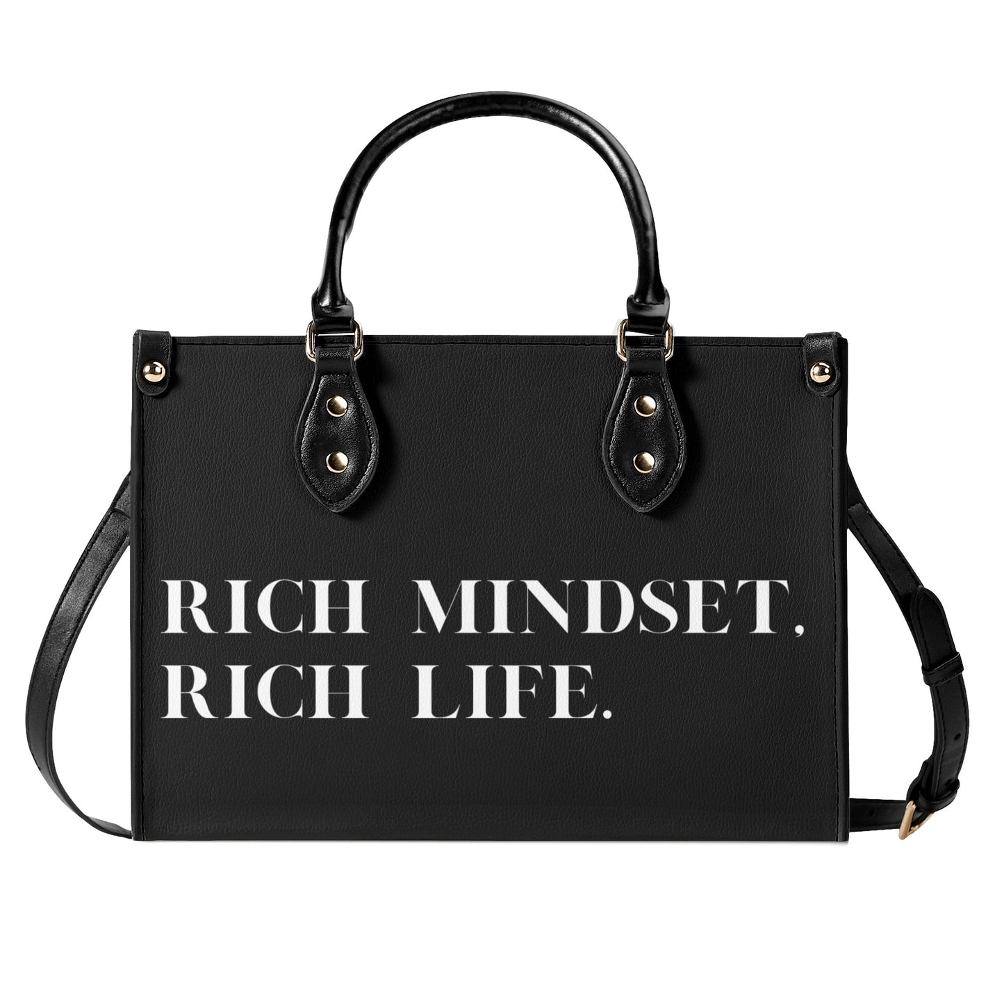 Rich Mindset. Rich Life. Zipper Tote