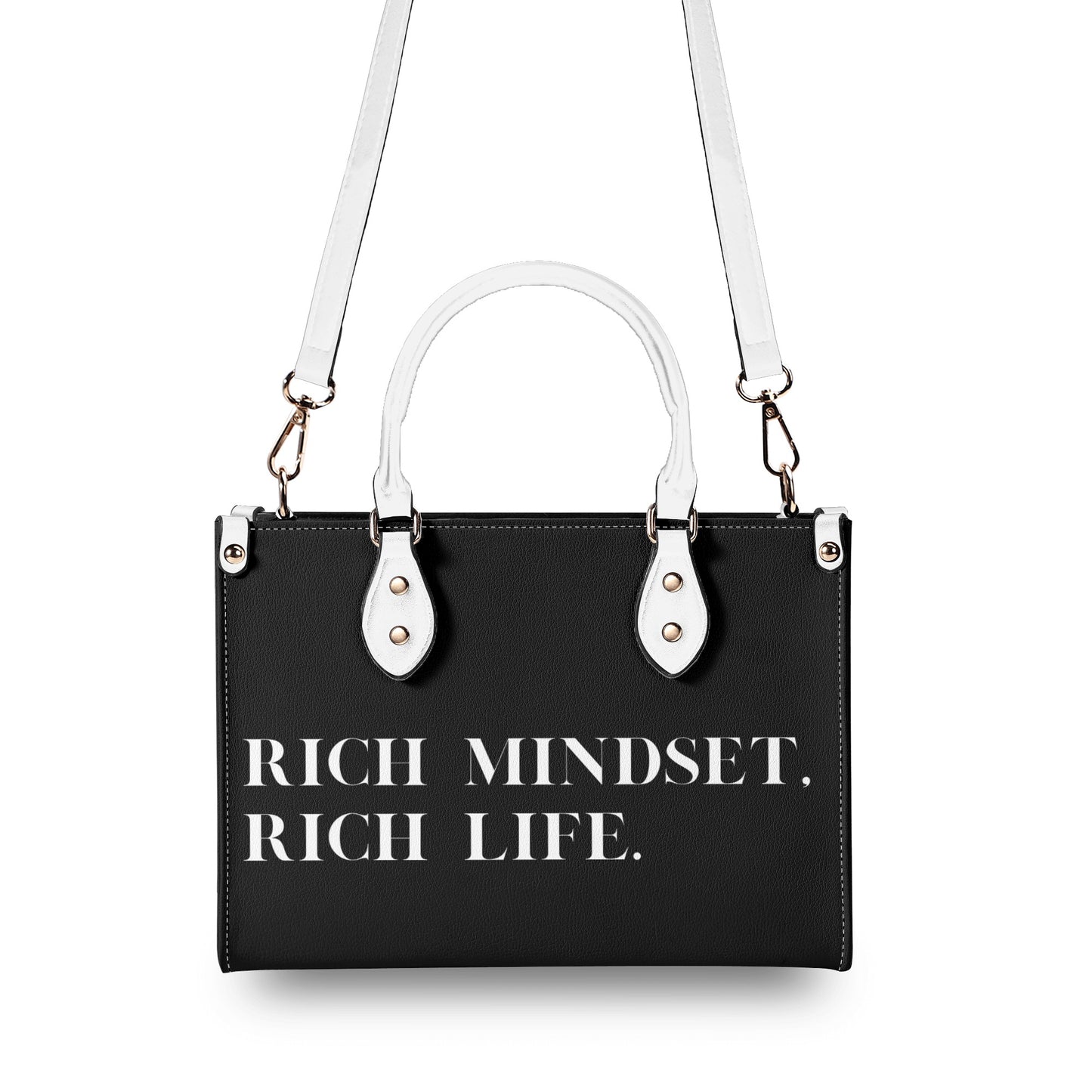 Rich Mindset. Rich Life. Zipper Tote