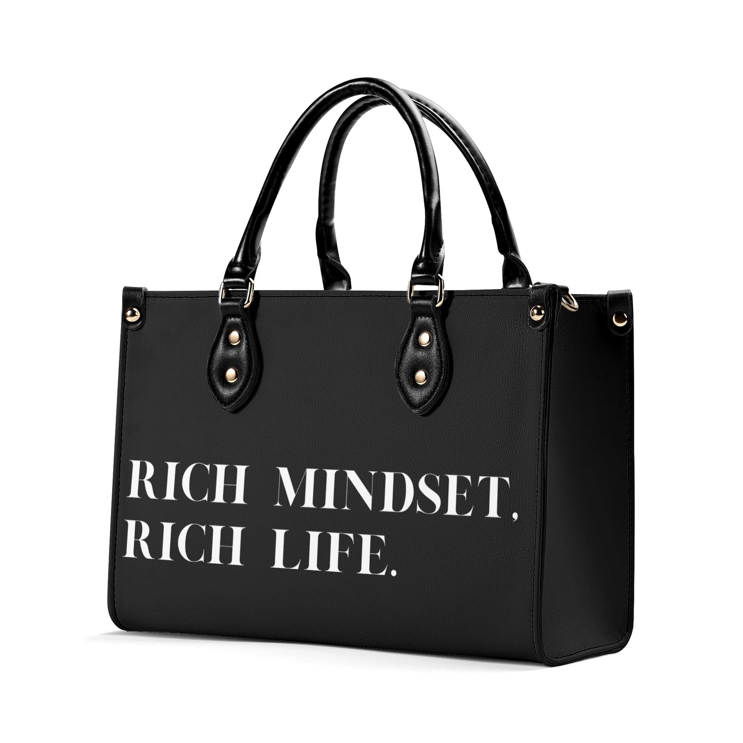 Rich Mindset. Rich Life. Zipper Tote