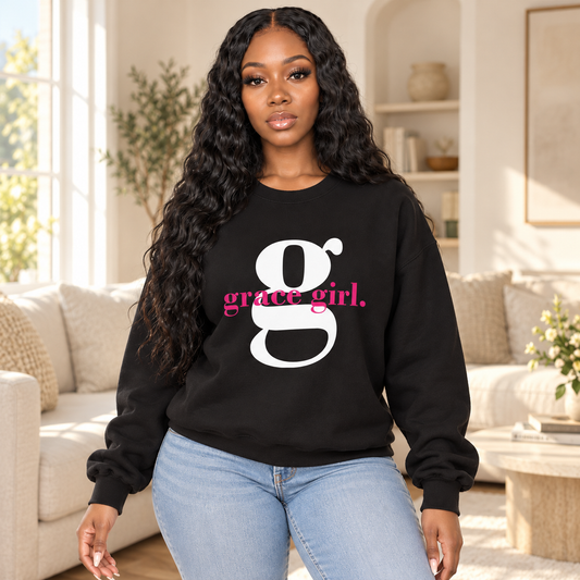 DB Creative Brand character wearing Grace Girl Sweatshirt